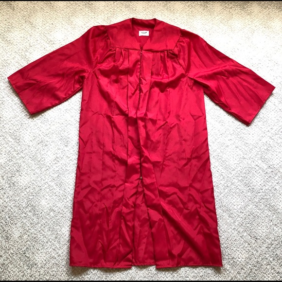 Red Graduation Cap & Gown W/ Red & Gold Tassel Unisex (Size 5'-10" - 6'-0") - Picture 3 of 16